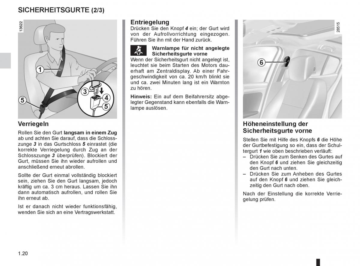 Renault Fluence Handbuch / page 22