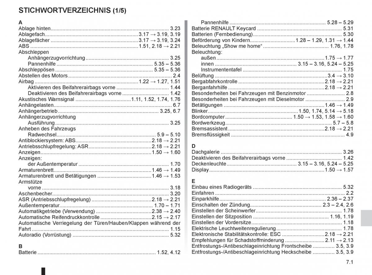 Renault Fluence Handbuch / page 235