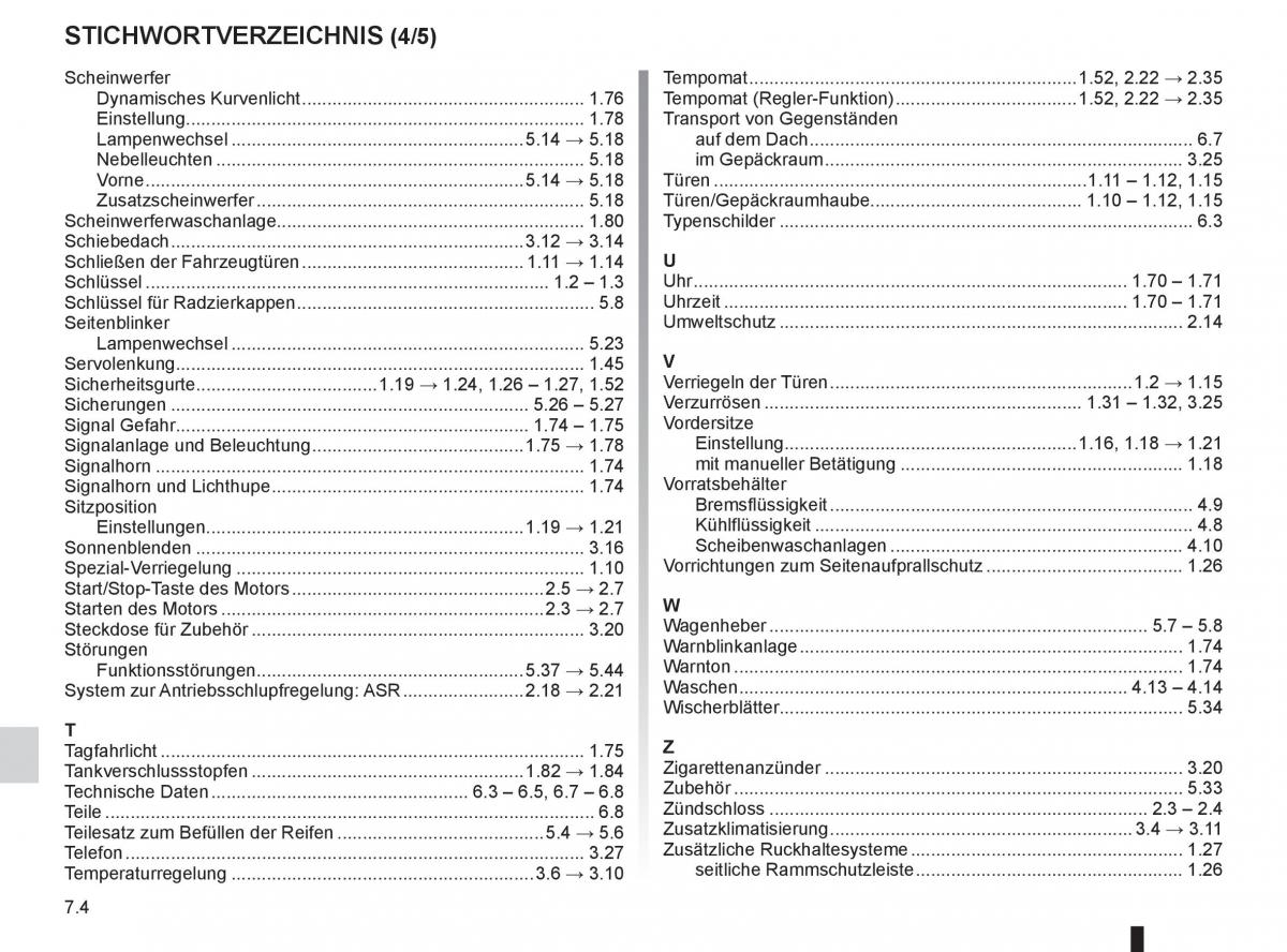 Renault Fluence Handbuch / page 238