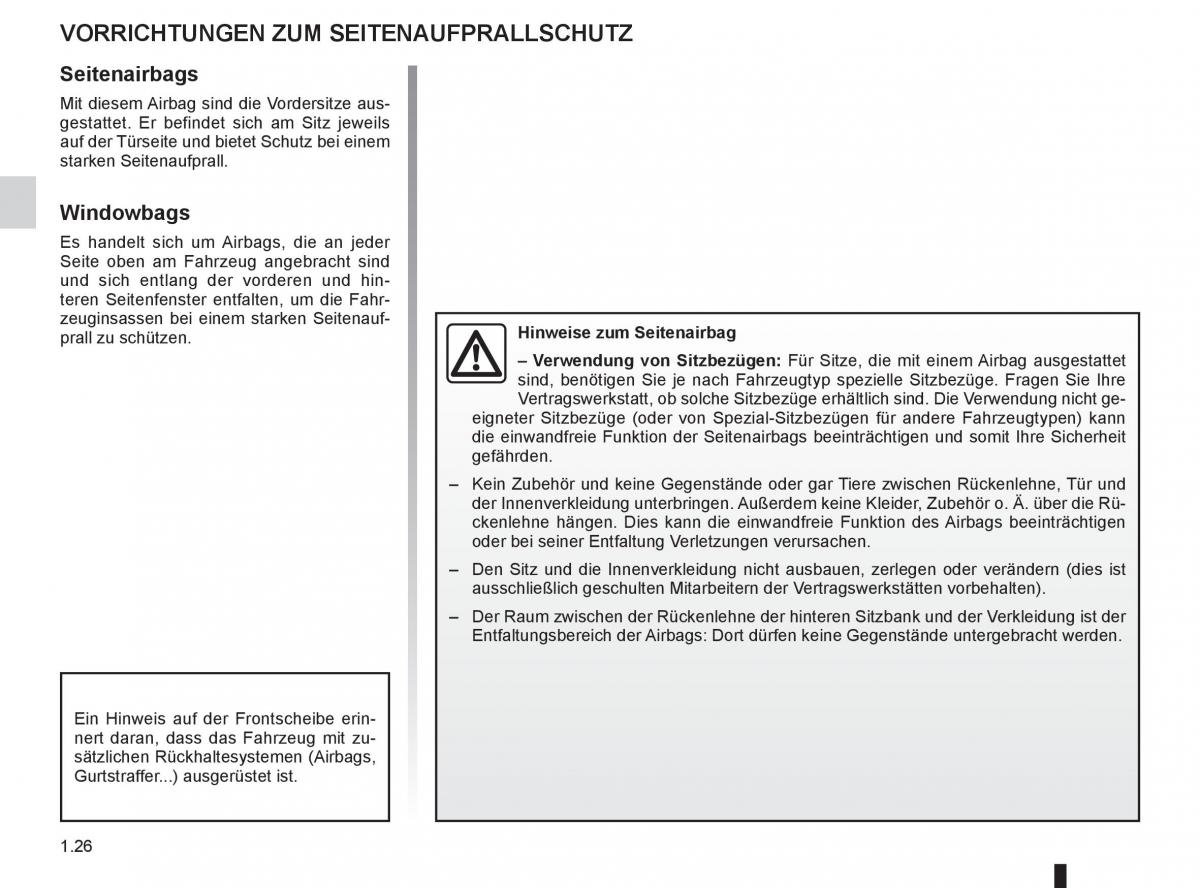 Renault Fluence Handbuch / page 28