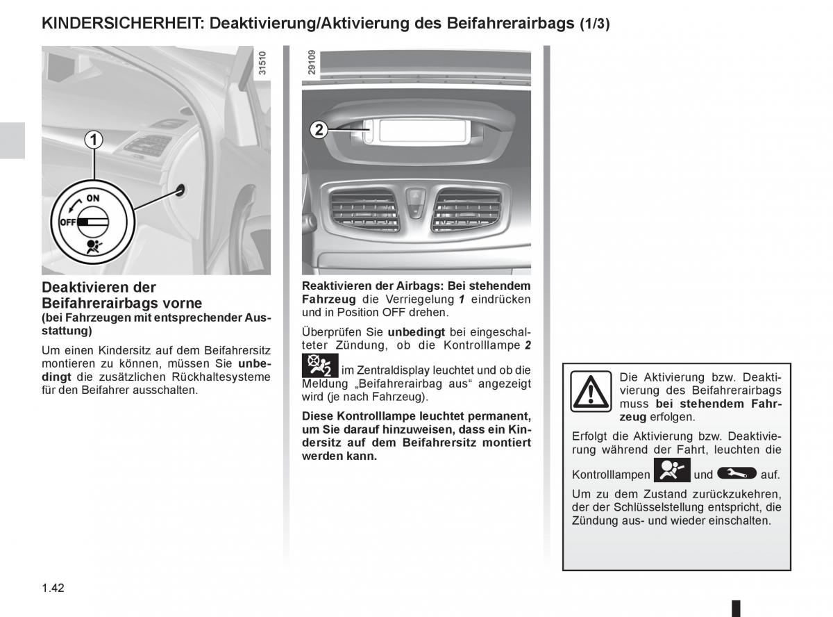 Renault Fluence Handbuch / page 44