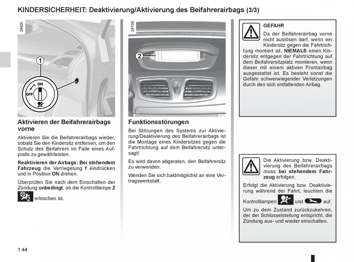 Renault Fluence Handbuch / page 46