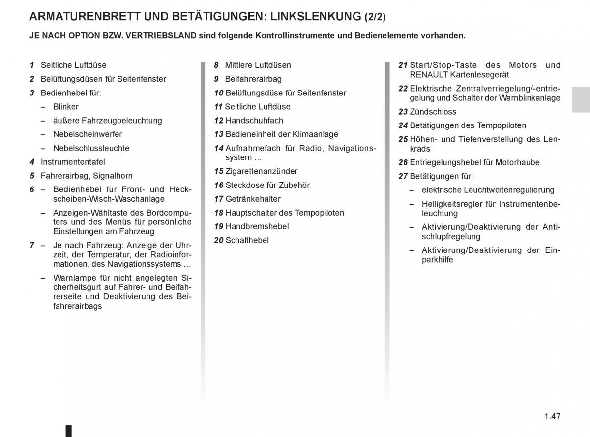 Renault Fluence Handbuch / page 49