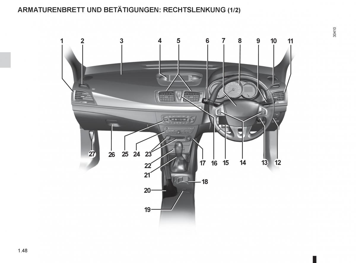 Renault Fluence Handbuch / page 50