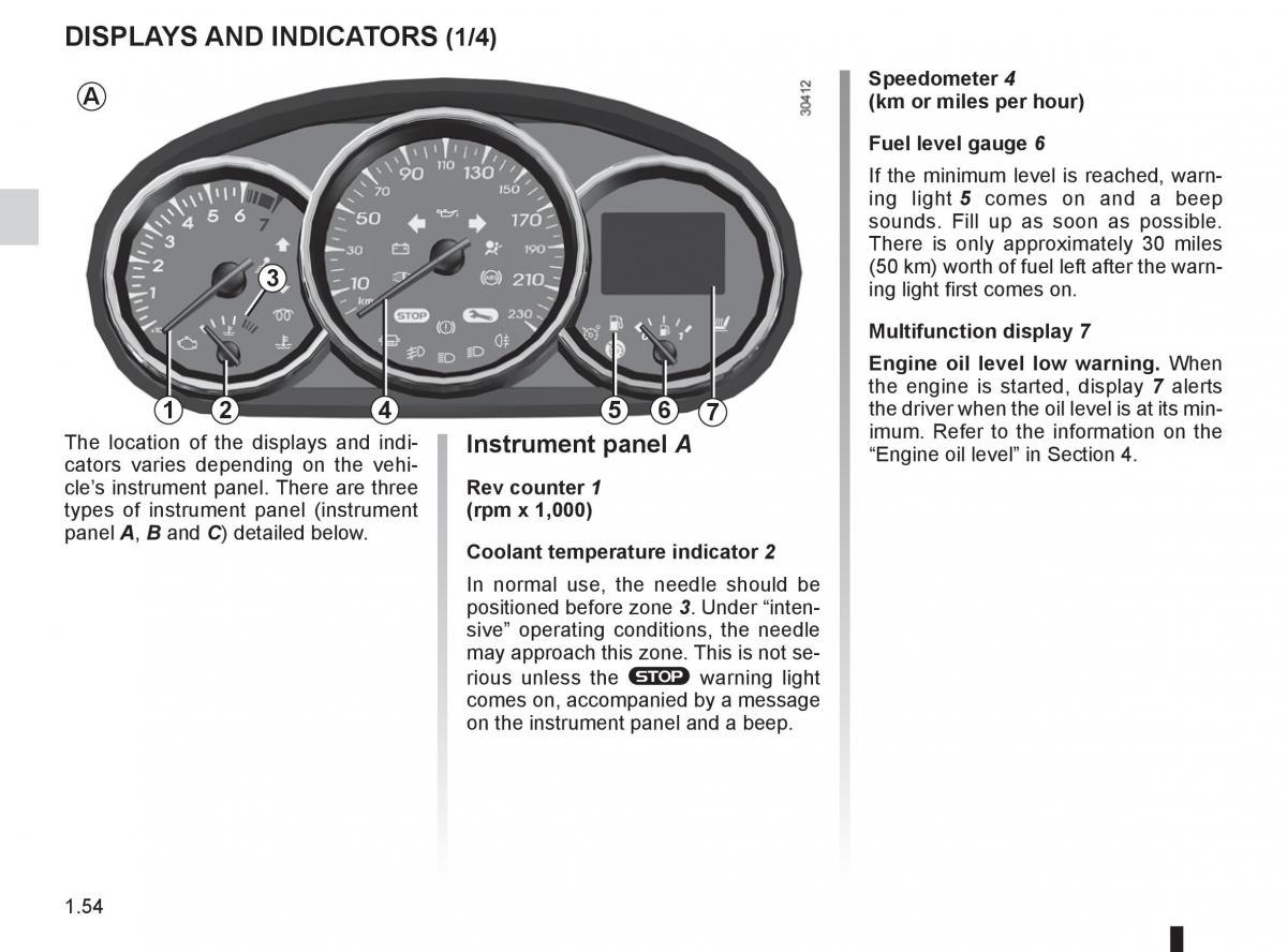 Renault Fluence owners manual / page 58