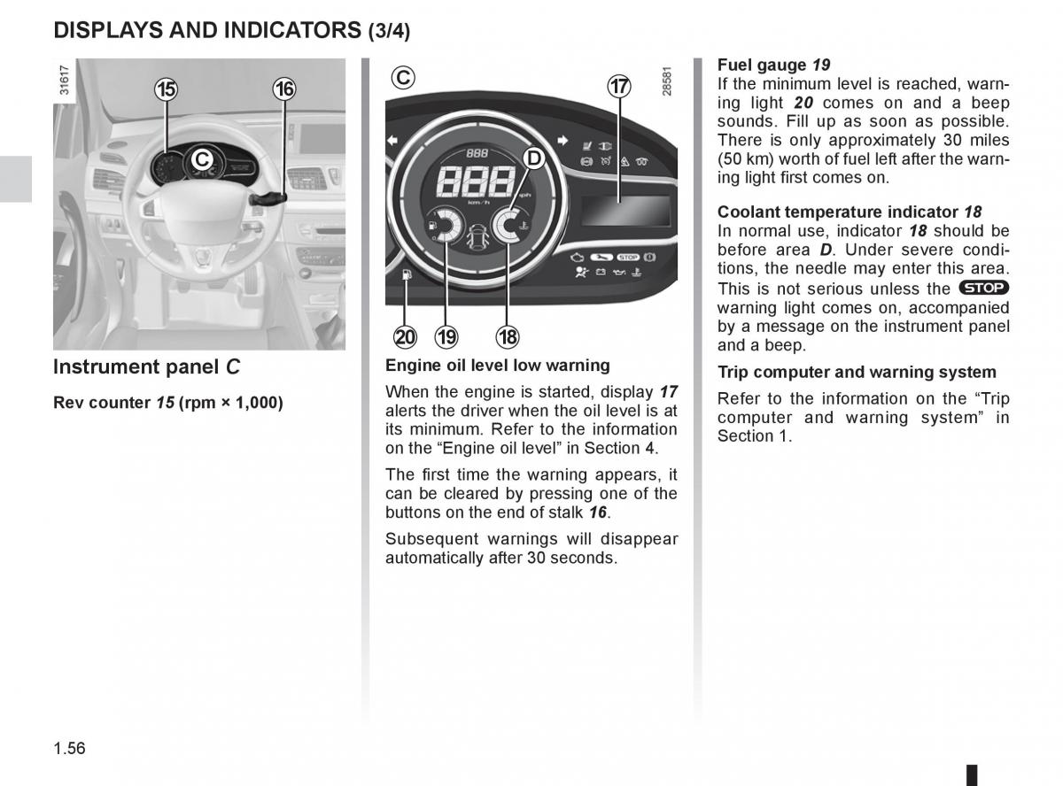 Renault Fluence owners manual / page 60