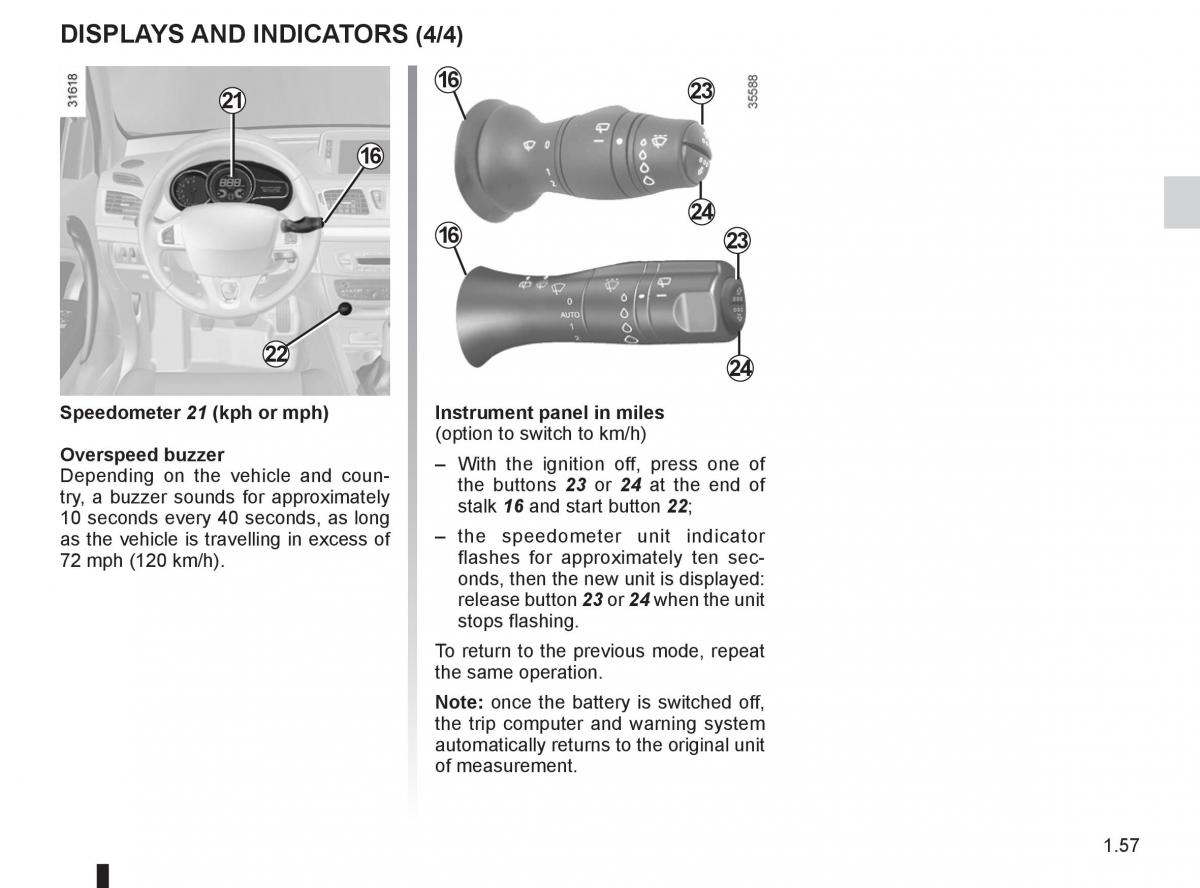 Renault Fluence owners manual / page 61