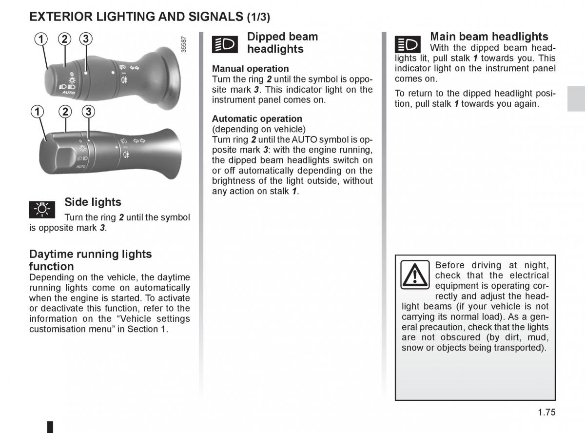 Renault Fluence owners manual / page 79