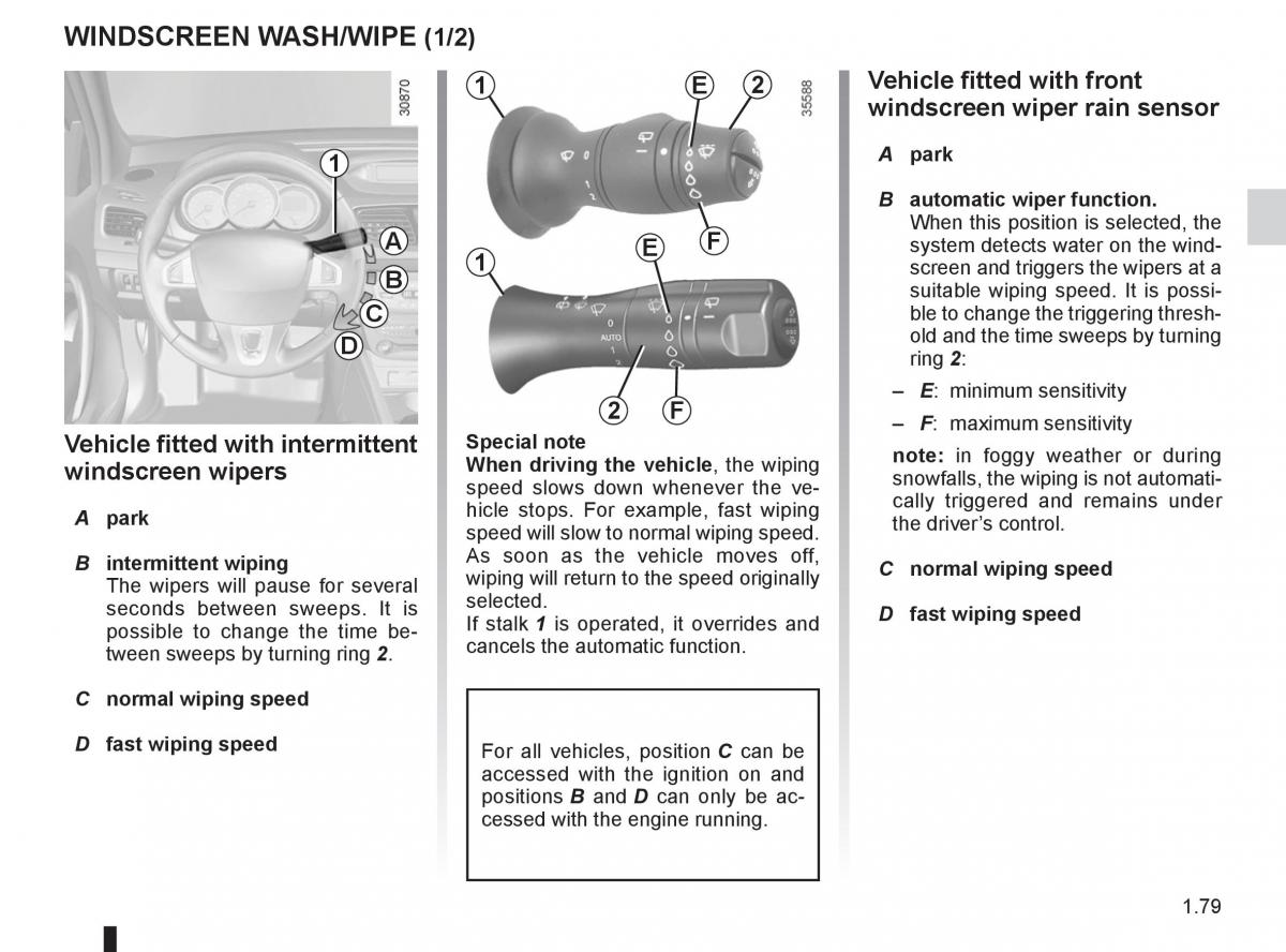 Renault Fluence owners manual / page 83