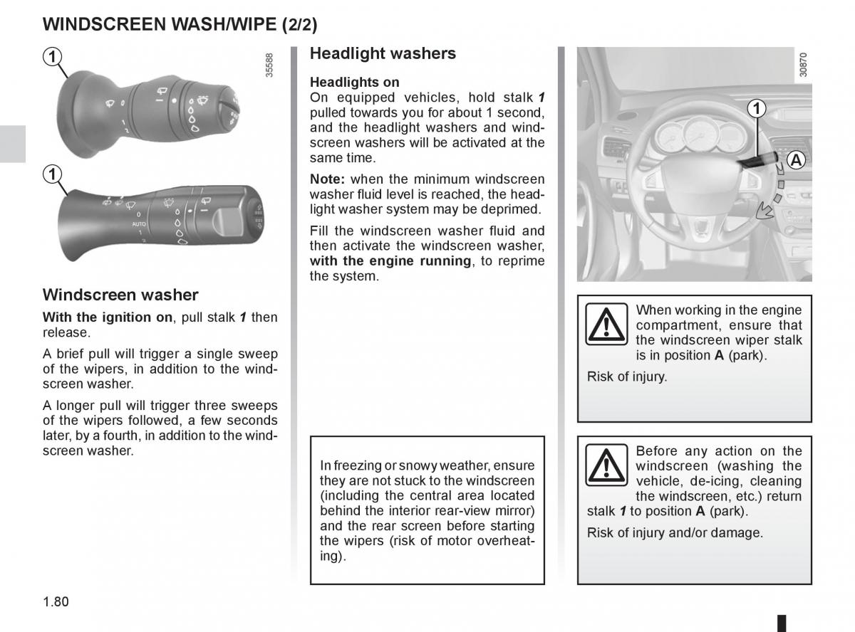 Renault Fluence owners manual / page 84