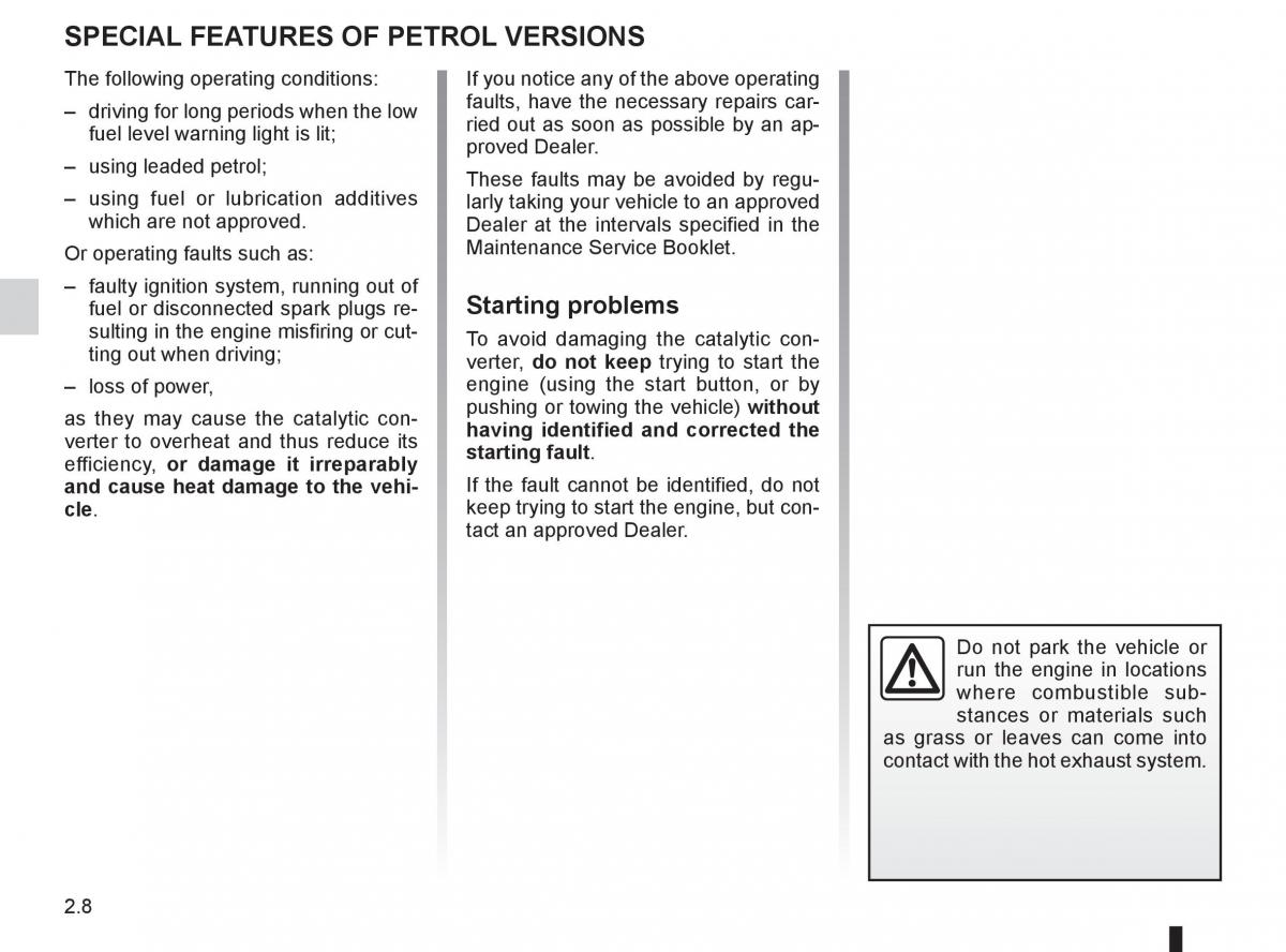 Renault Fluence owners manual / page 96