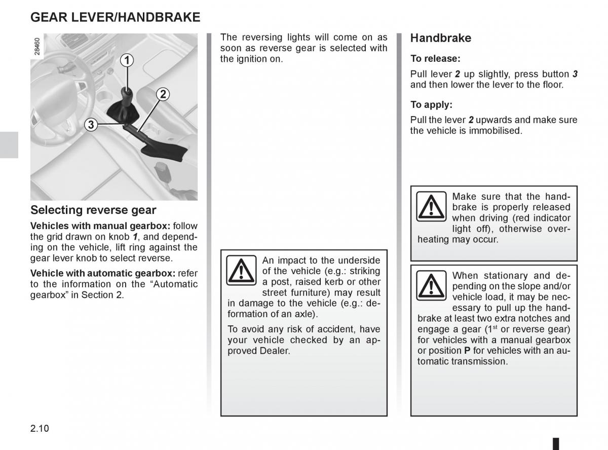 Renault Fluence owners manual / page 98