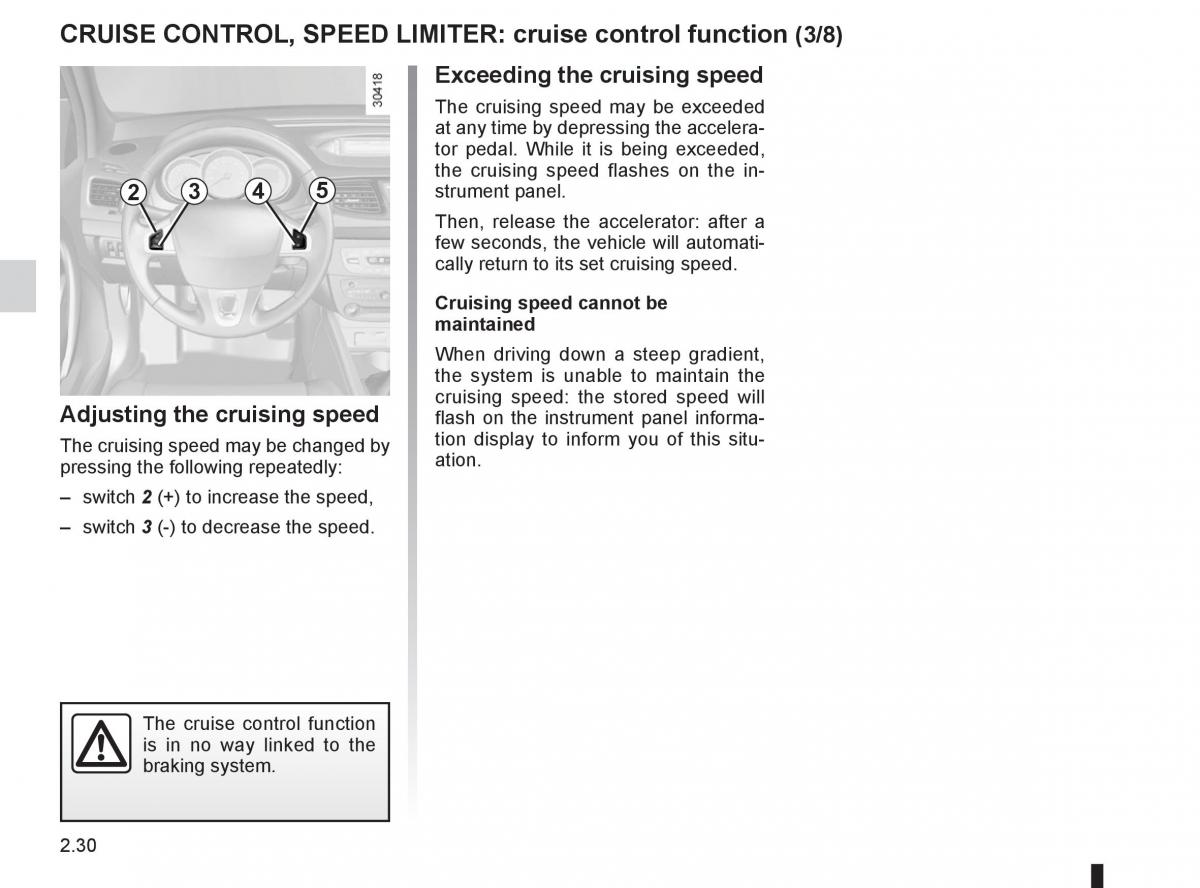 Renault Fluence owners manual / page 118