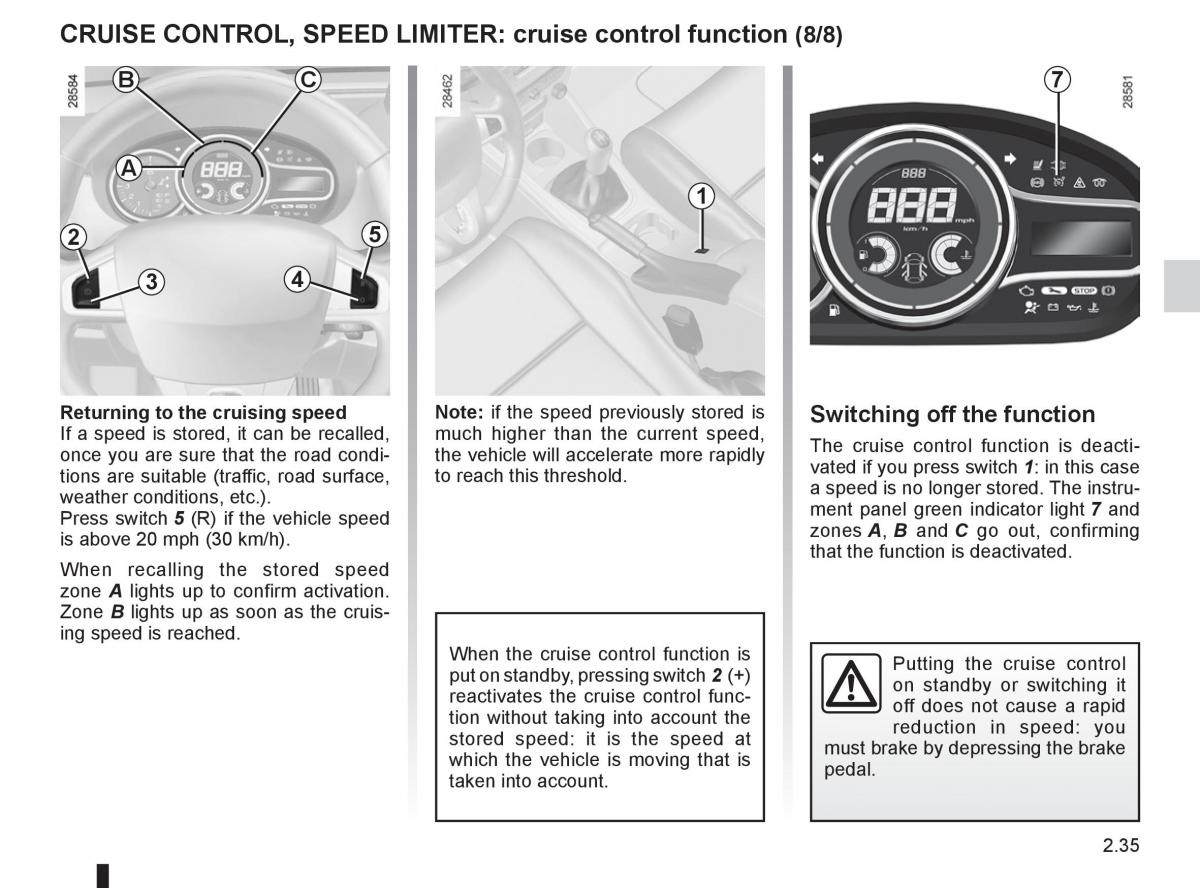 Renault Fluence owners manual / page 123