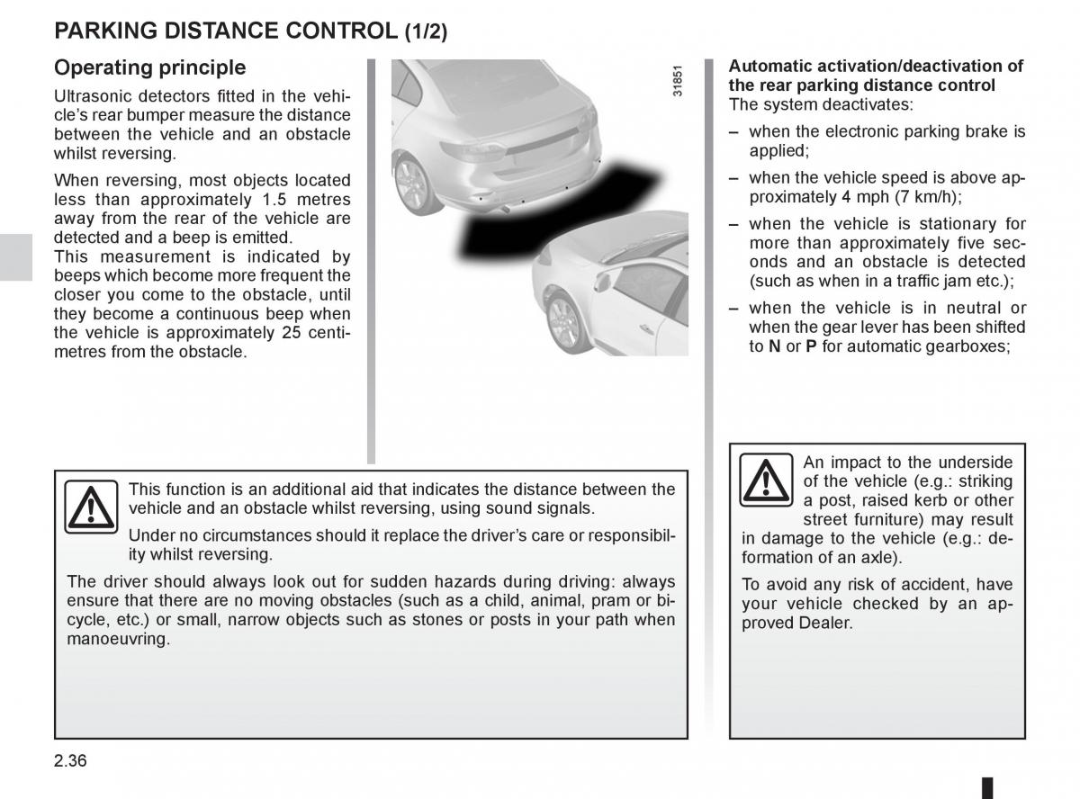 Renault Fluence owners manual / page 124