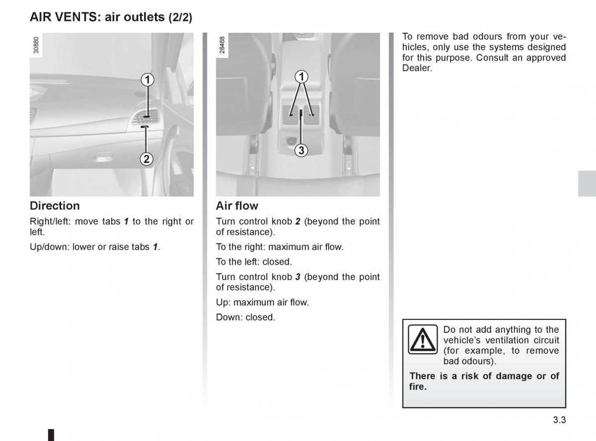 Renault Fluence owners manual / page 131