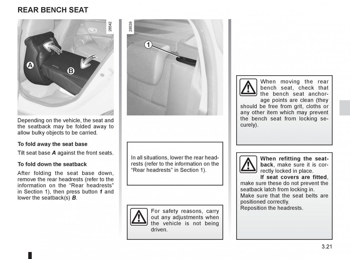 Renault Fluence owners manual / page 149