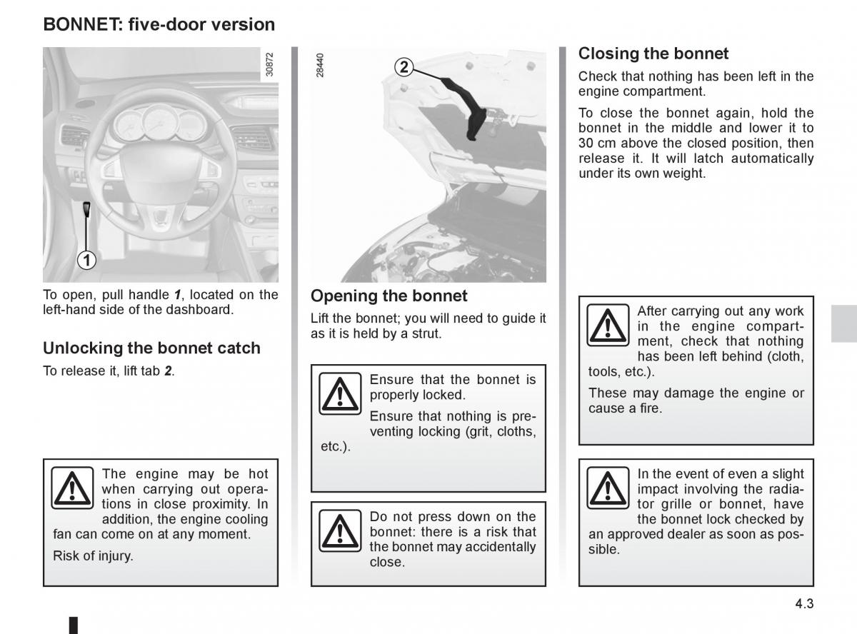 Renault Fluence owners manual / page 159