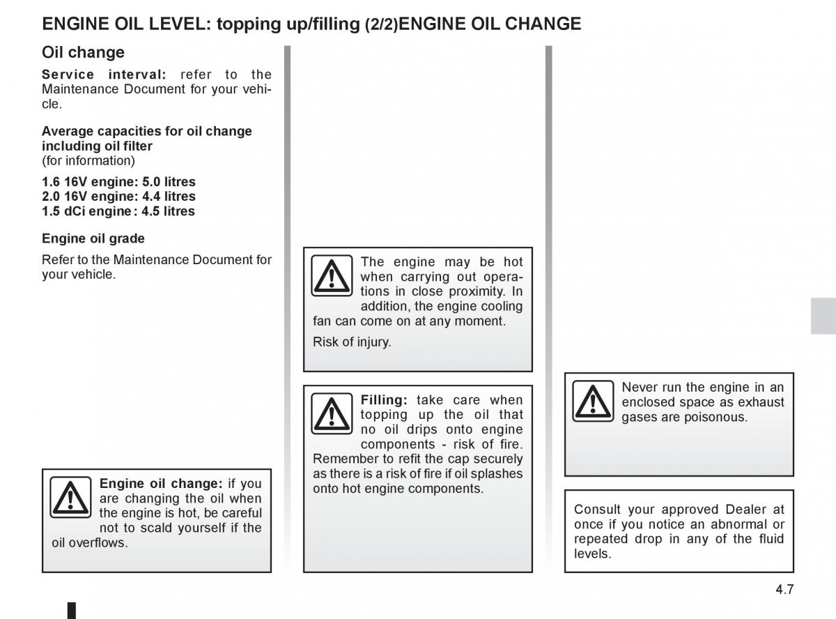 Renault Fluence owners manual / page 163