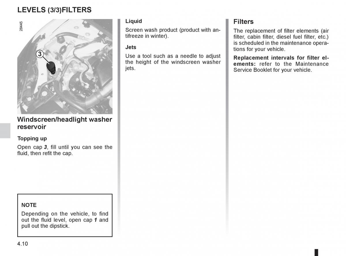 Renault Fluence owners manual / page 166