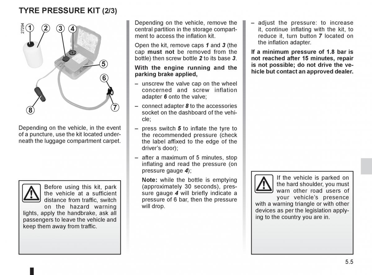 Renault Fluence owners manual / page 177