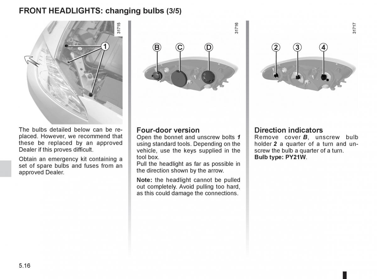 Renault Fluence owners manual / page 188