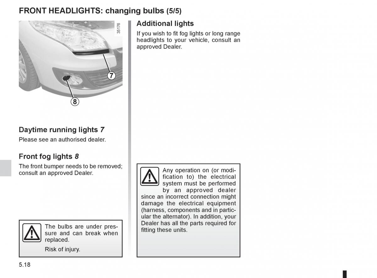 Renault Fluence owners manual / page 190