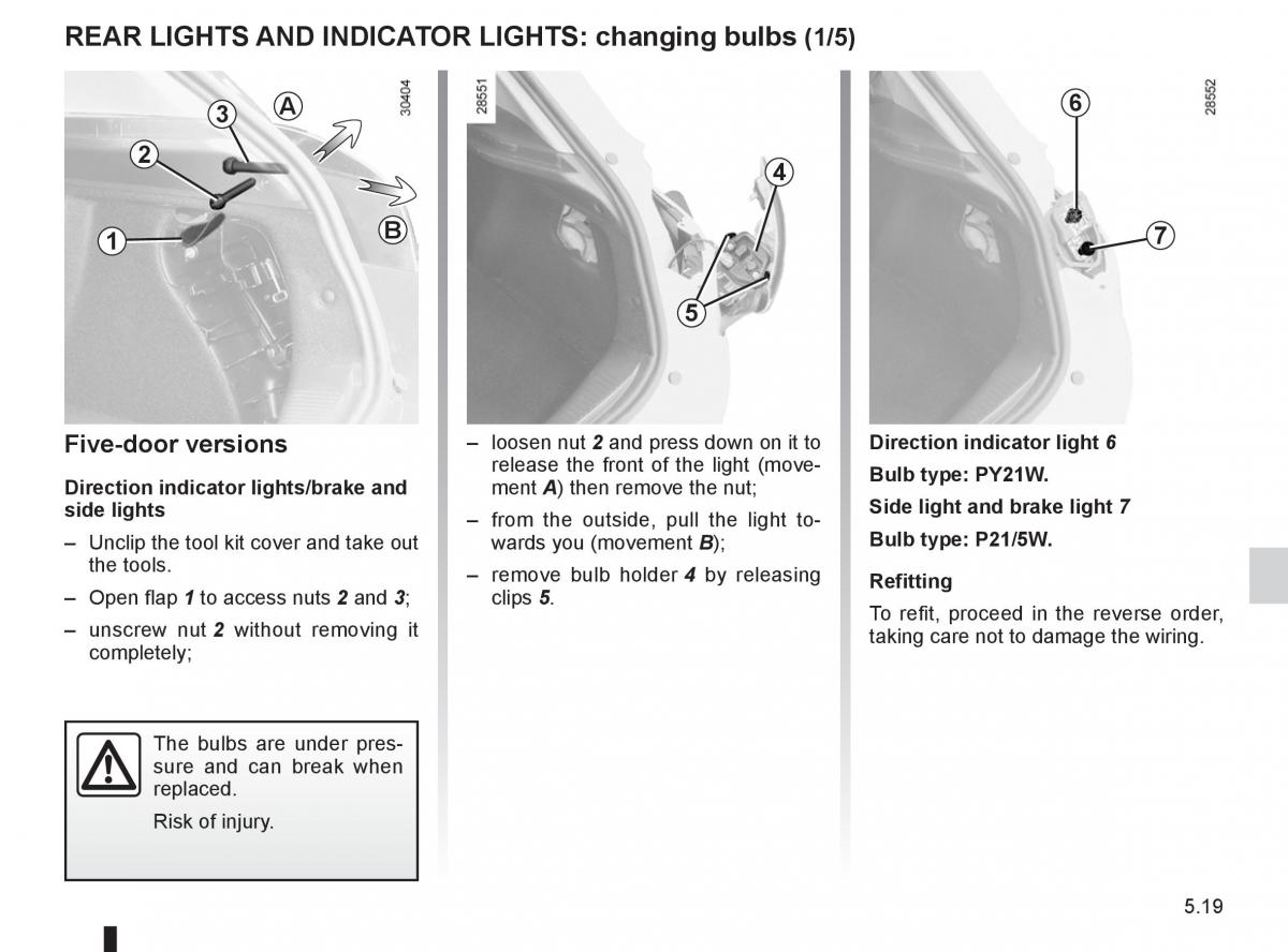 Renault Fluence owners manual / page 191