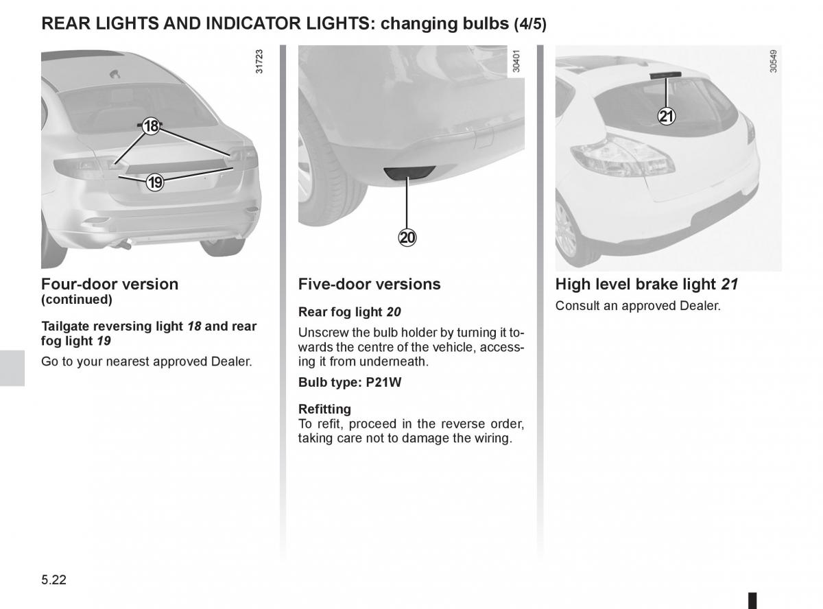 Renault Fluence owners manual / page 194