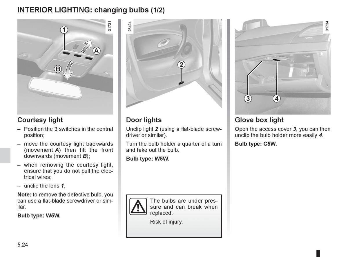 Renault Fluence owners manual / page 196