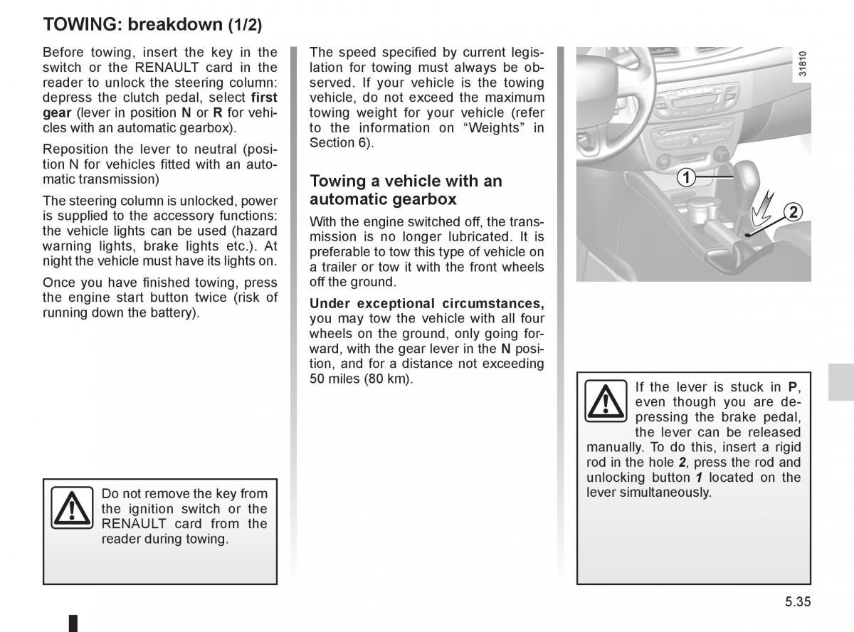 Renault Fluence owners manual / page 207