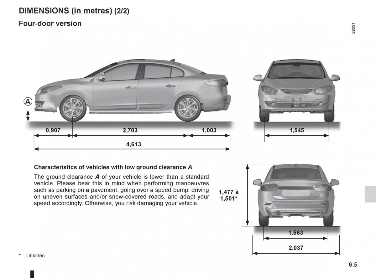 Renault Fluence owners manual / page 221