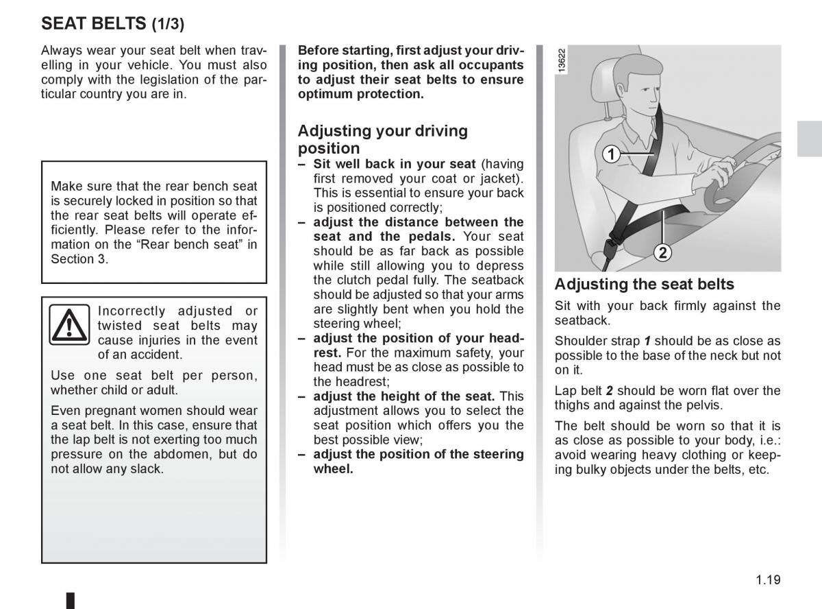 Renault Fluence owners manual / page 23