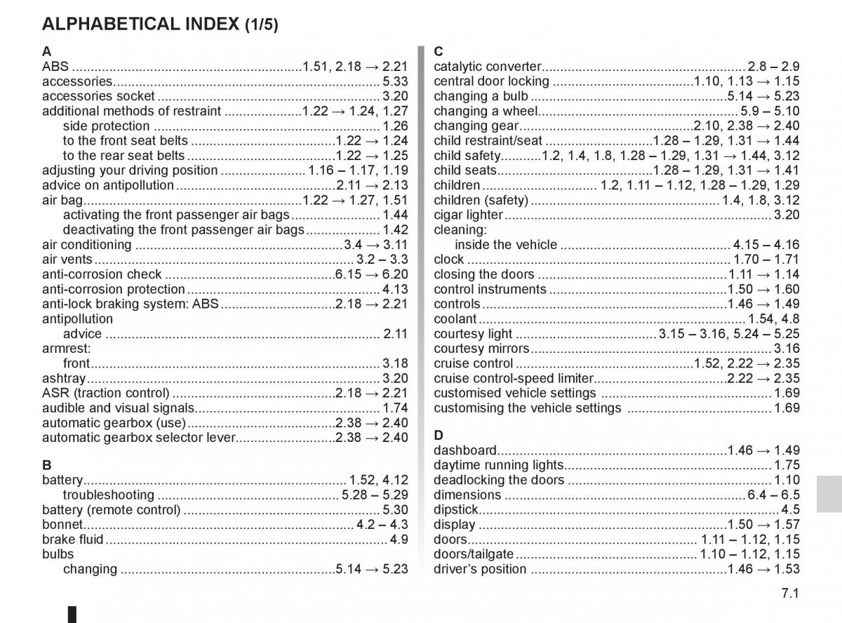 Renault Fluence owners manual / page 237