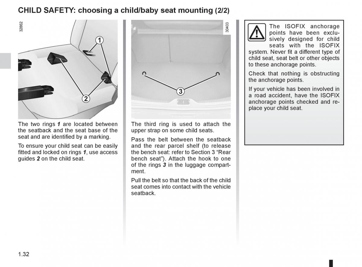 Renault Fluence owners manual / page 36