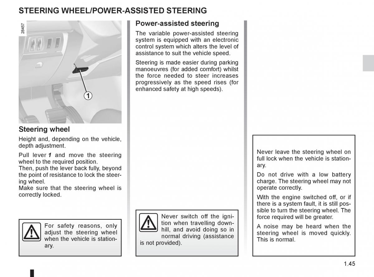 Renault Fluence owners manual / page 49