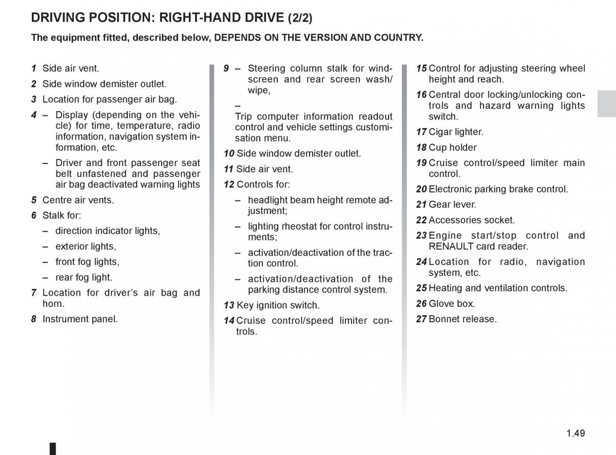 Renault Fluence owners manual / page 53