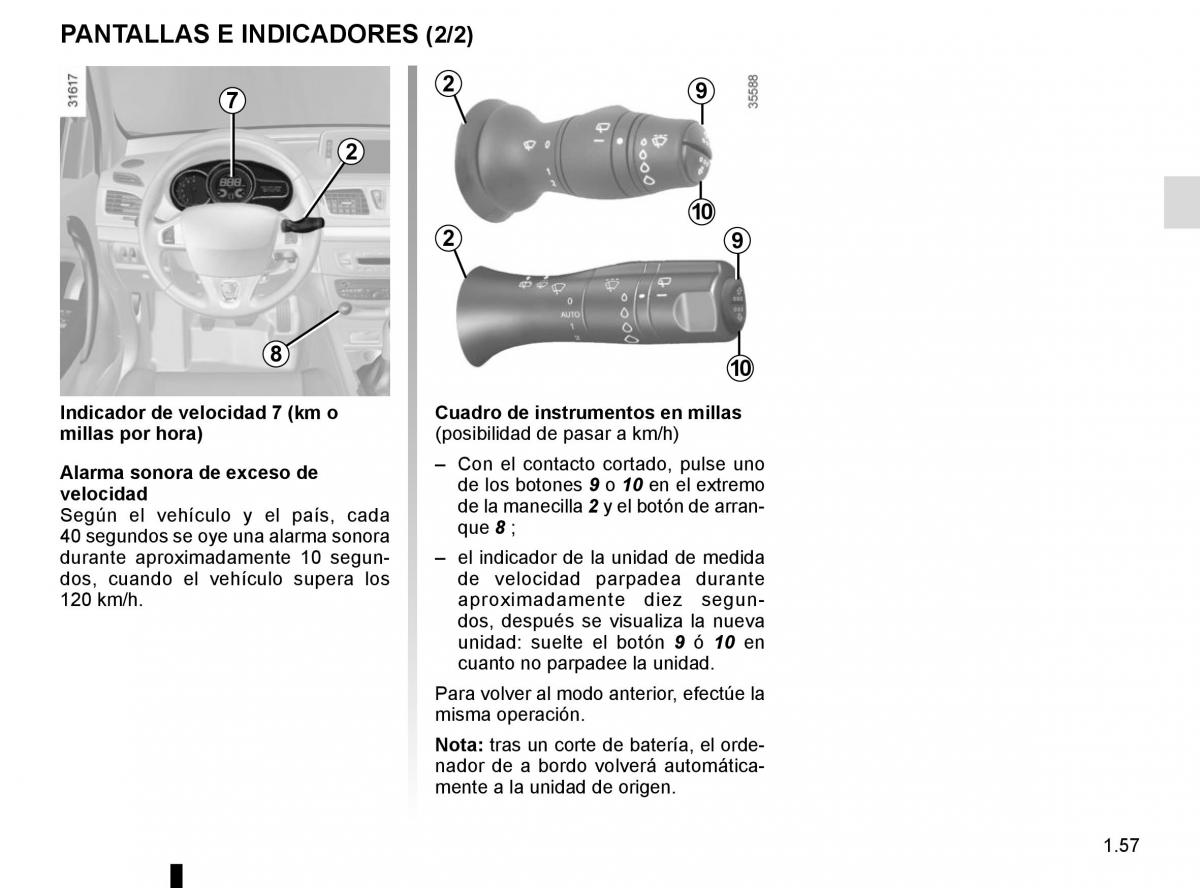 Renault Fluence manual del propietario / page 63