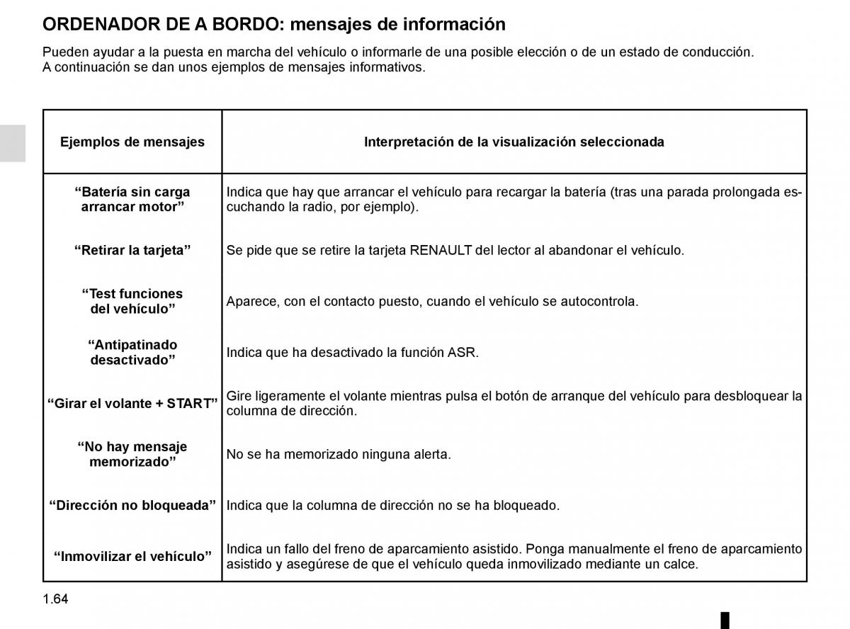 Renault Fluence manual del propietario / page 70