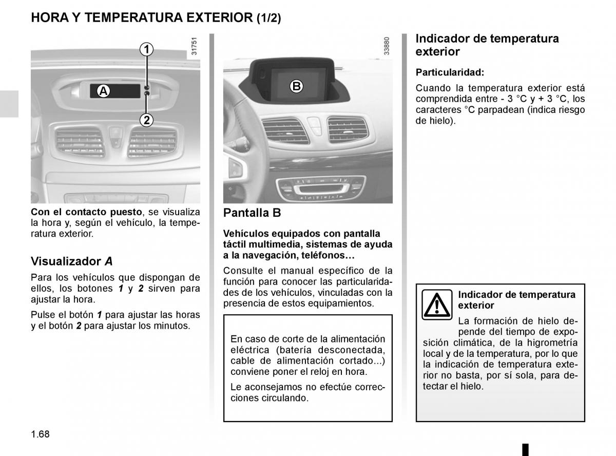 Renault Fluence manual del propietario / page 74