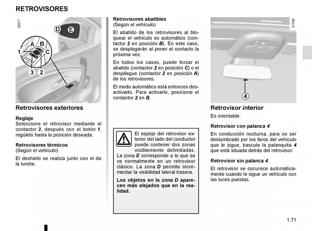 Renault Fluence manual del propietario / page 77