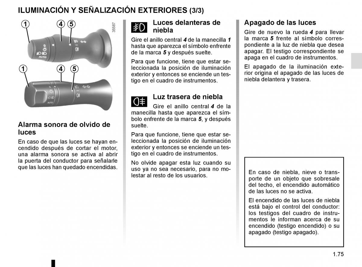 Renault Fluence manual del propietario / page 81