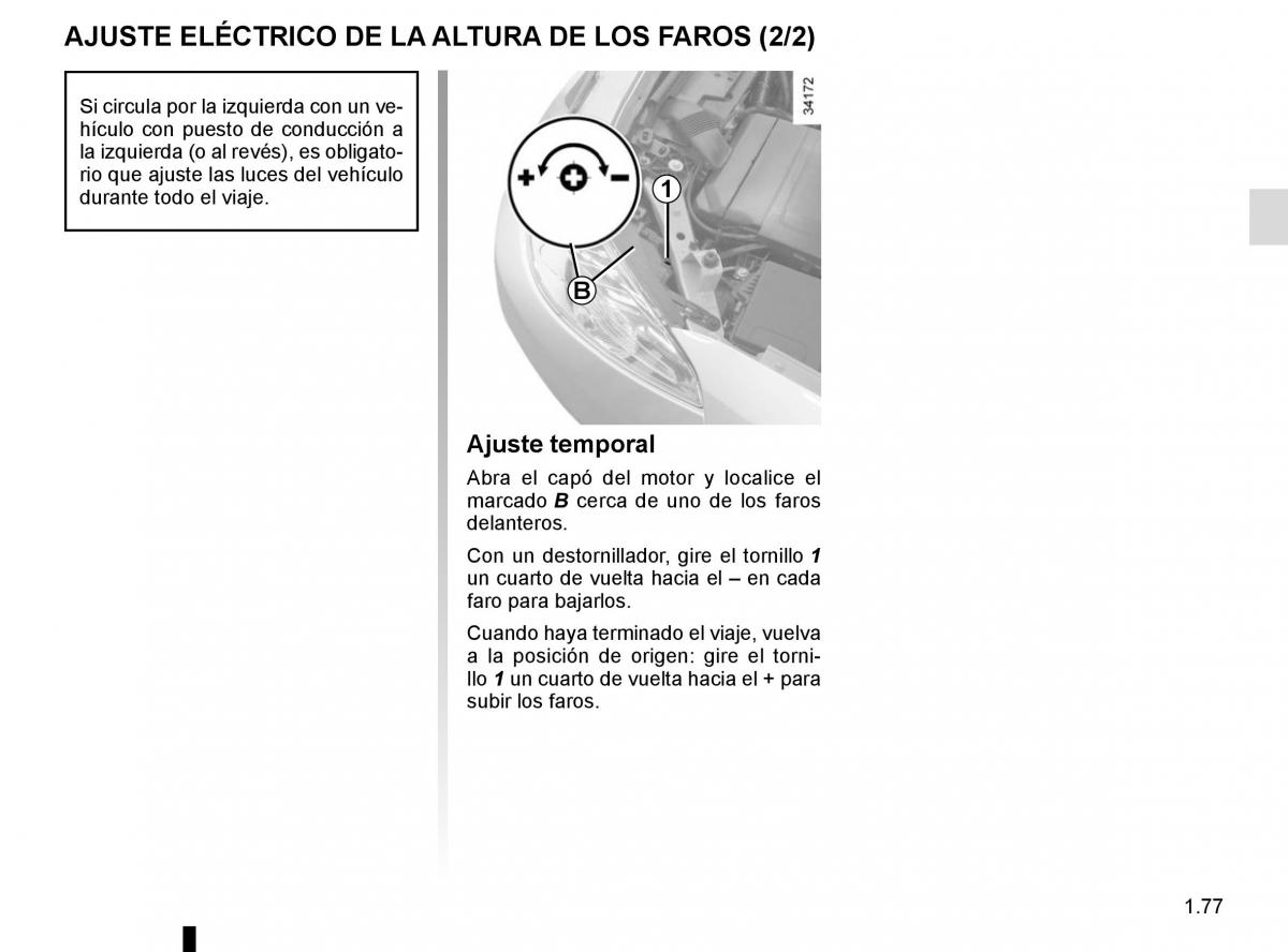 Renault Fluence manual del propietario / page 83