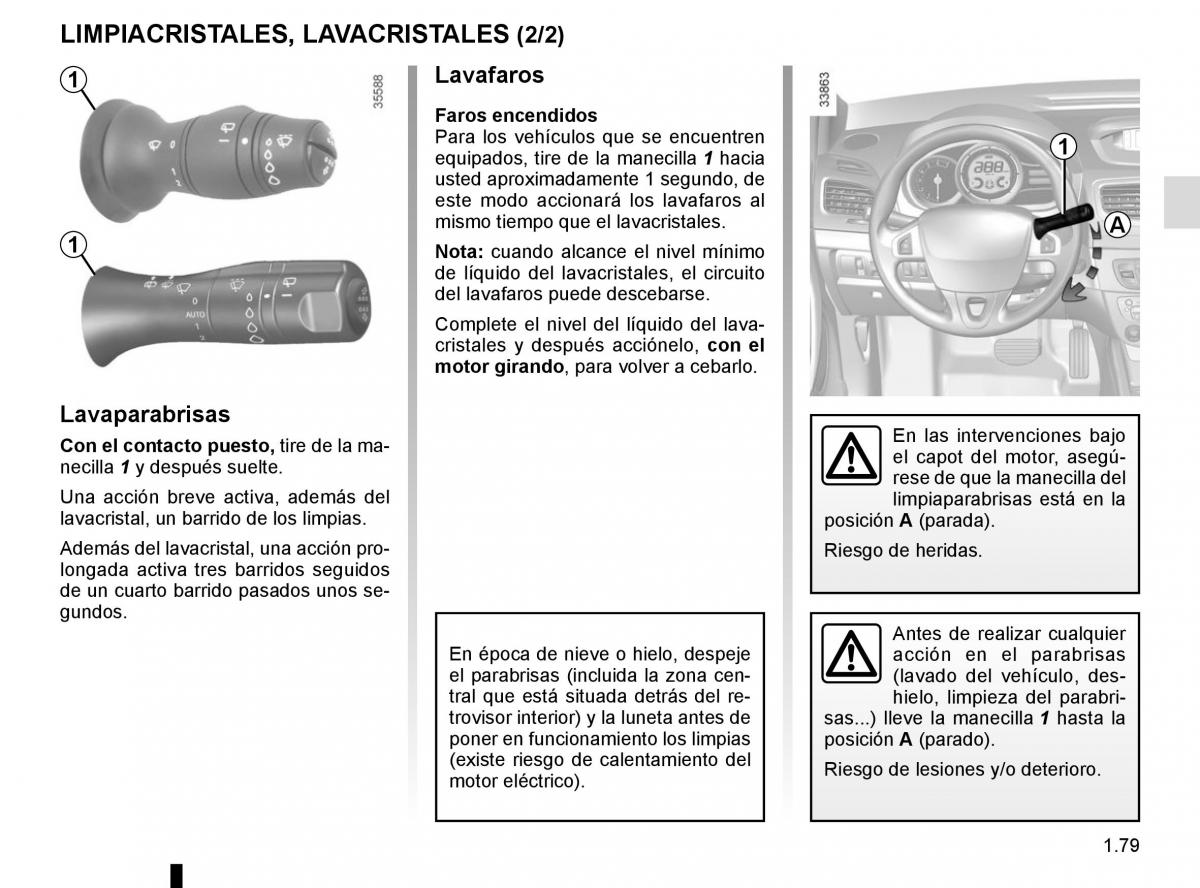 Renault Fluence manual del propietario / page 85