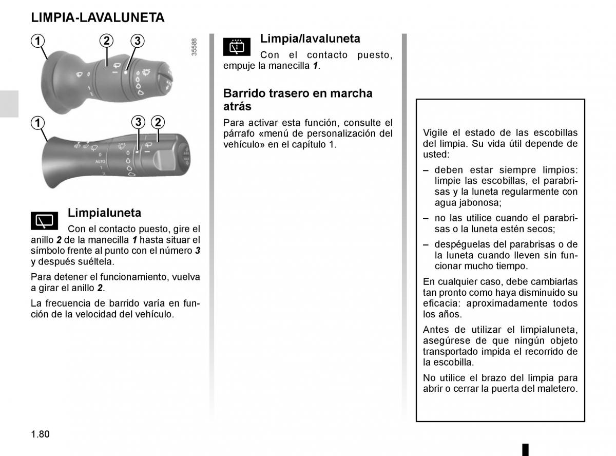 Renault Fluence manual del propietario / page 86