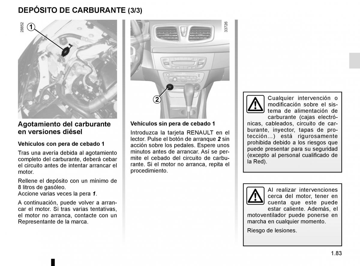 Renault Fluence manual del propietario / page 89