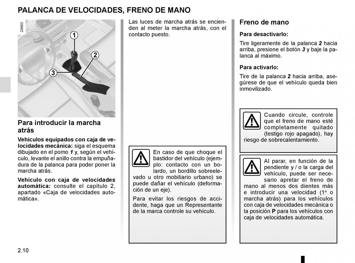 Renault Fluence manual del propietario / page 100