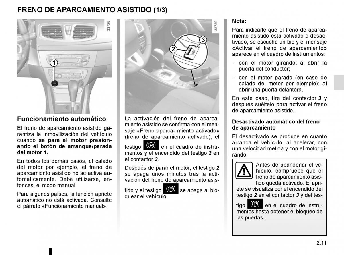 Renault Fluence manual del propietario / page 101