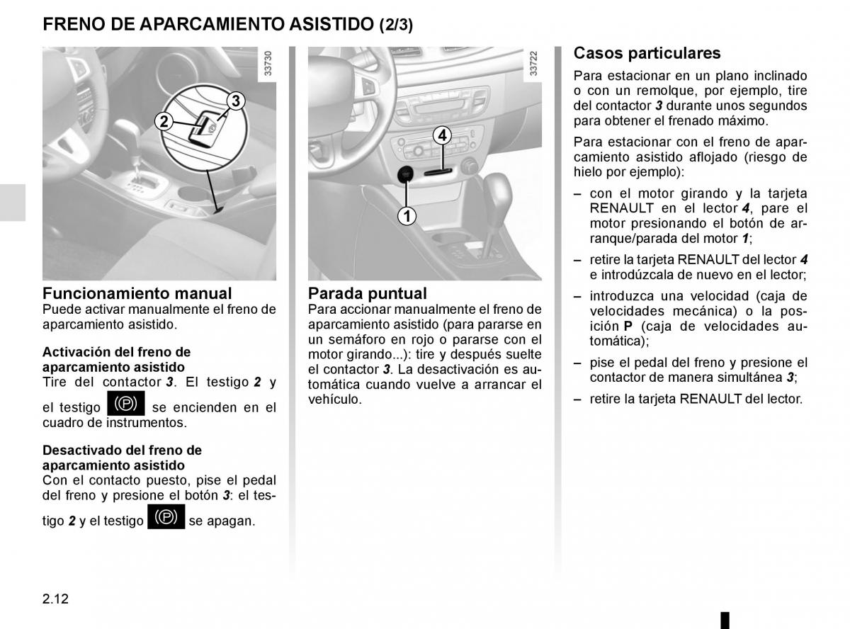 Renault Fluence manual del propietario / page 102