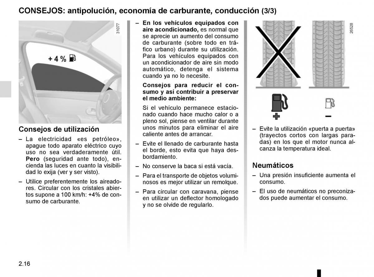 Renault Fluence manual del propietario / page 106